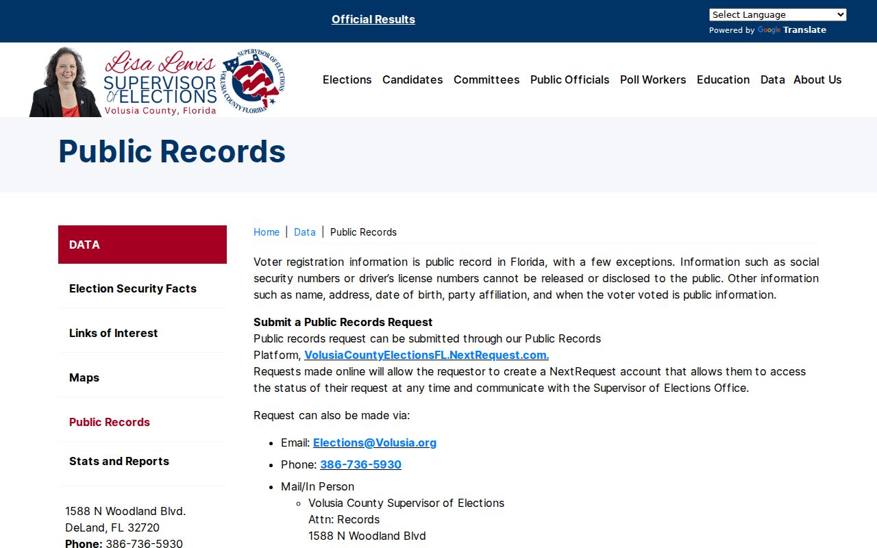 Edgewater neighbors voter public records request options
