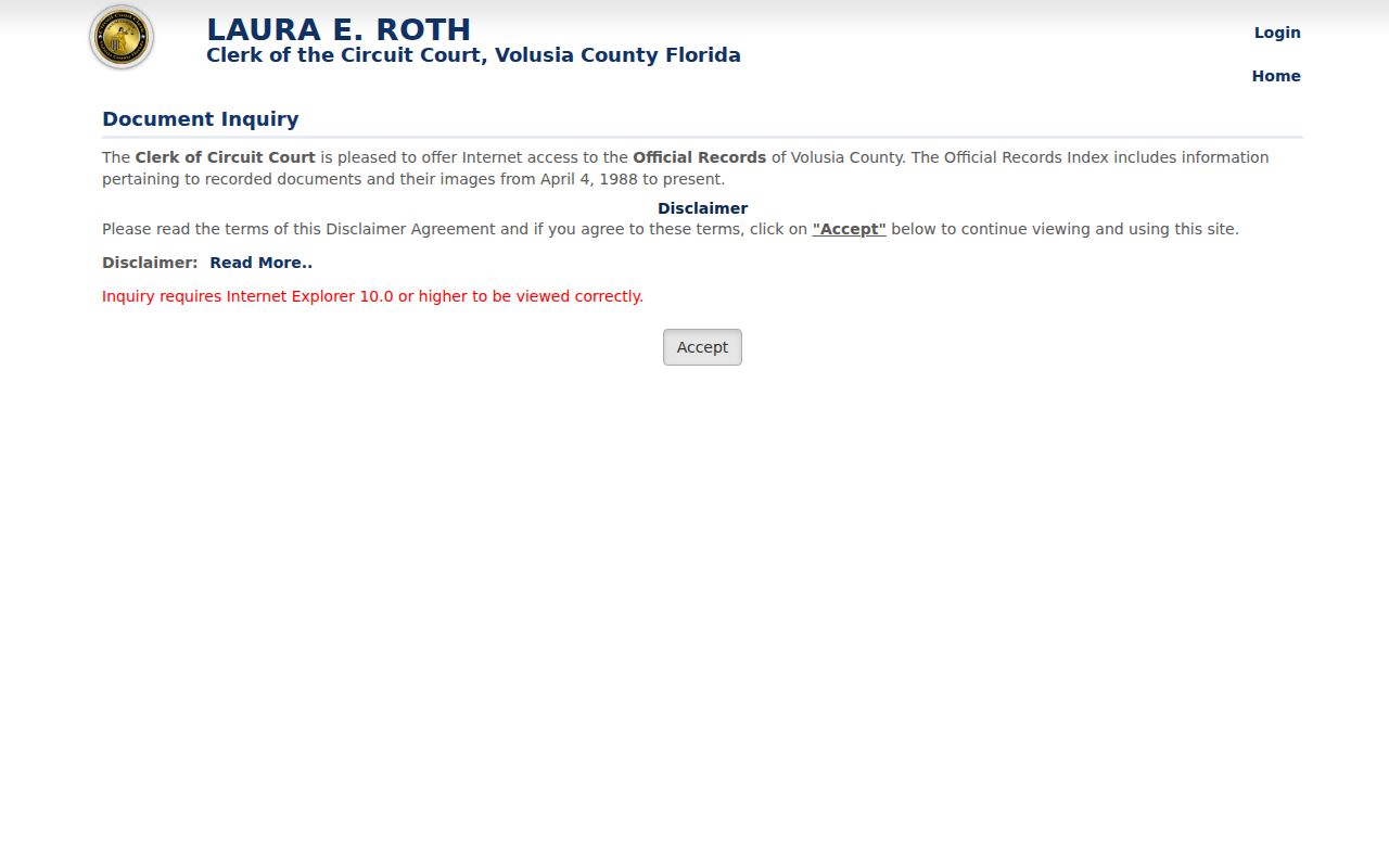Edgewater previous residents deed index search screen