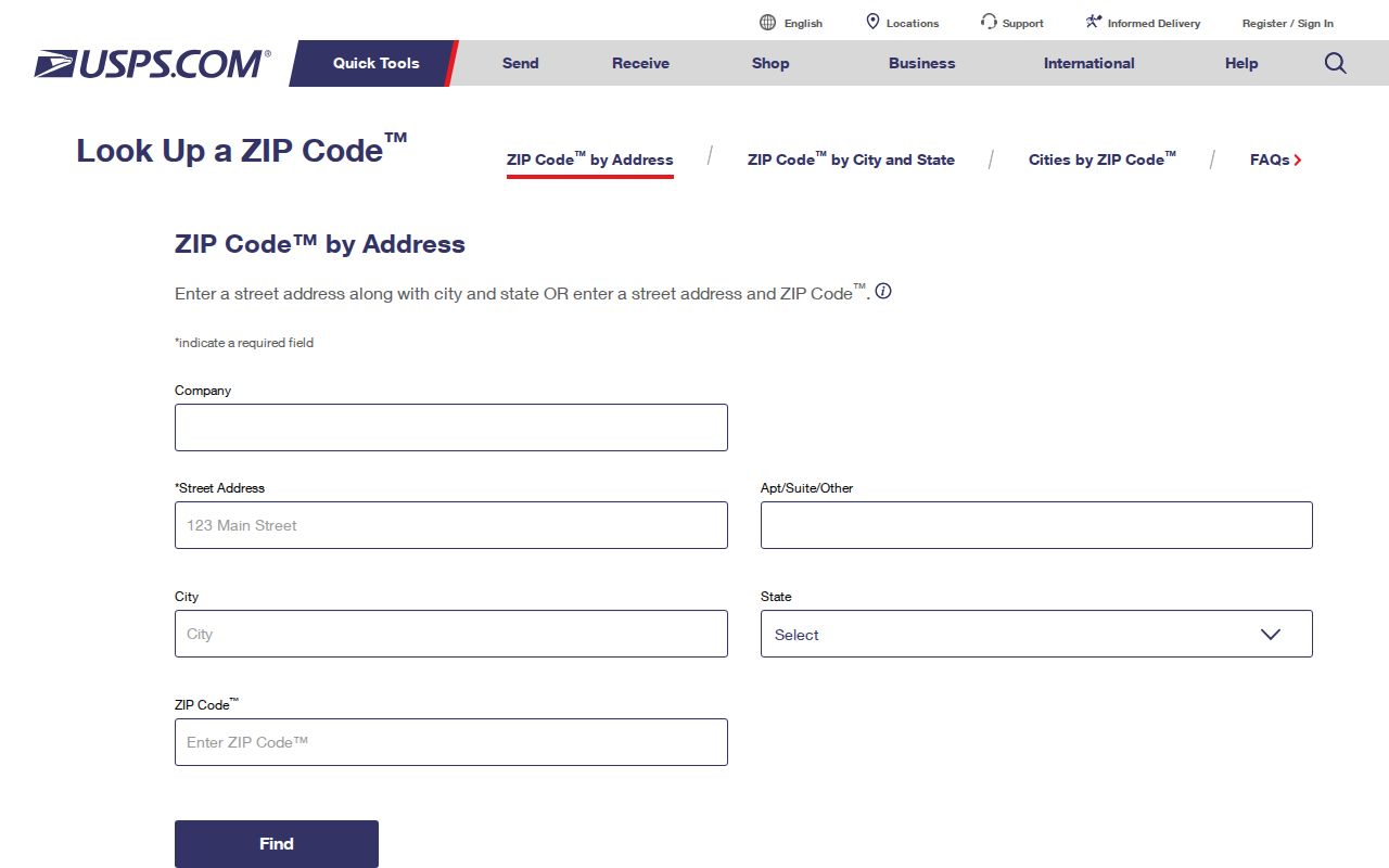 Edgewater ZIP code directory using the USPS address lookup